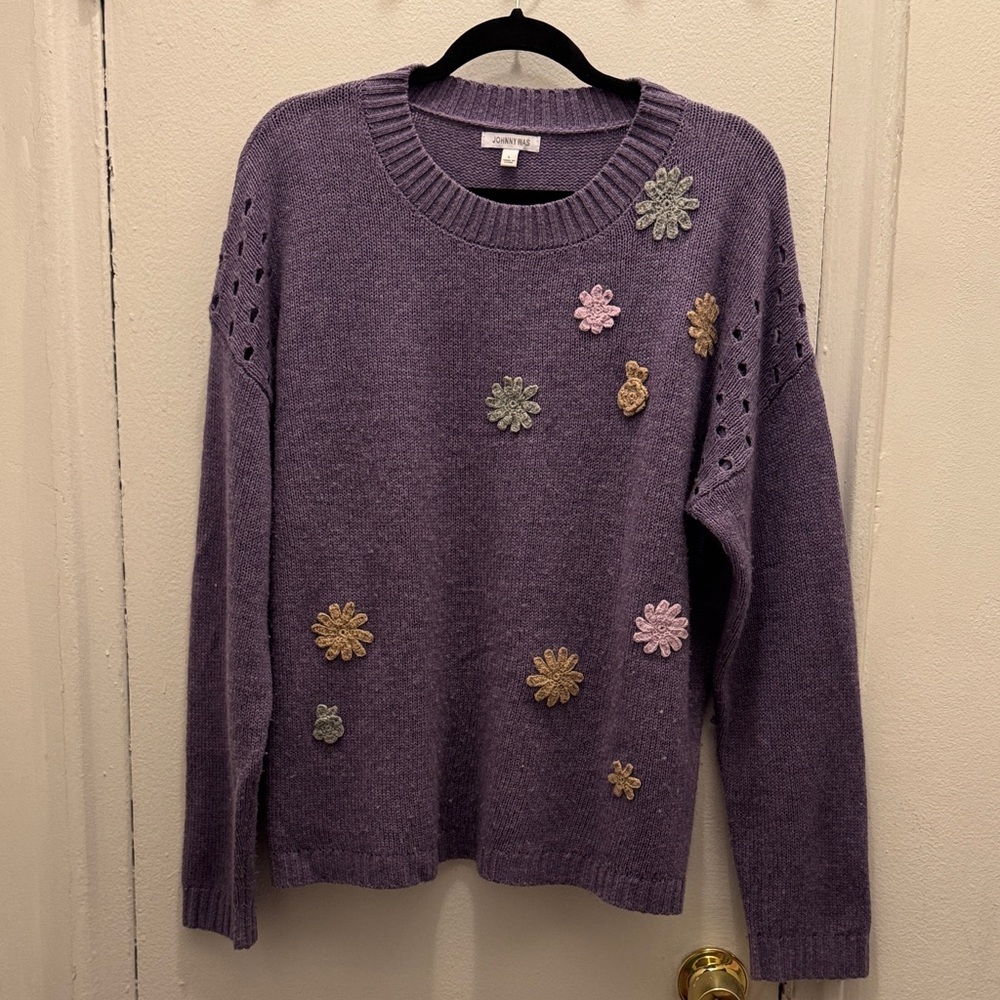 Johnny Was Appliqué Sweater